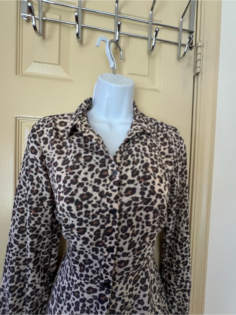 LOFT Leopard-Print Blouse - Beige & Brown